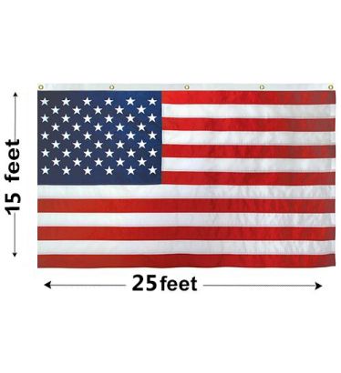 15'x25' U.S. Nylon Horizontal Banner